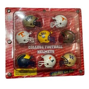 NCAA College Football Mini Helmets Set LSU Texas Michigan Miami Sealed